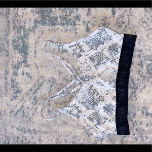 Pink VS Snakeskin Sports Bra